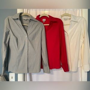 3 Worthington Stretch Button down Women’s Shirts. Size 10  $15 for all 3